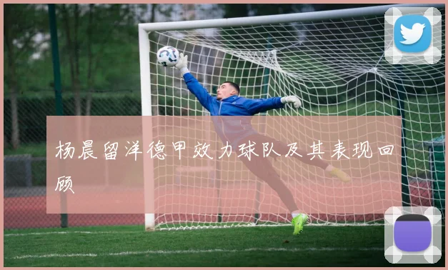 杨晨留洋德甲效力球队及其表现回顾